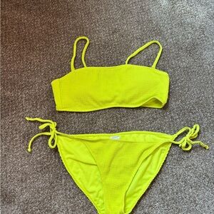 No Boundaries Neon Yellow Bikini Bottom